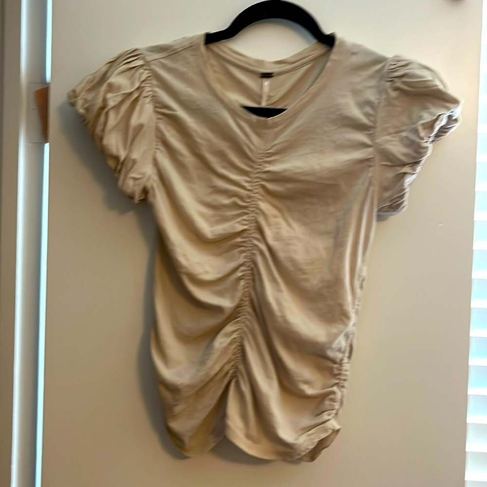 Free People Ruched Blouse